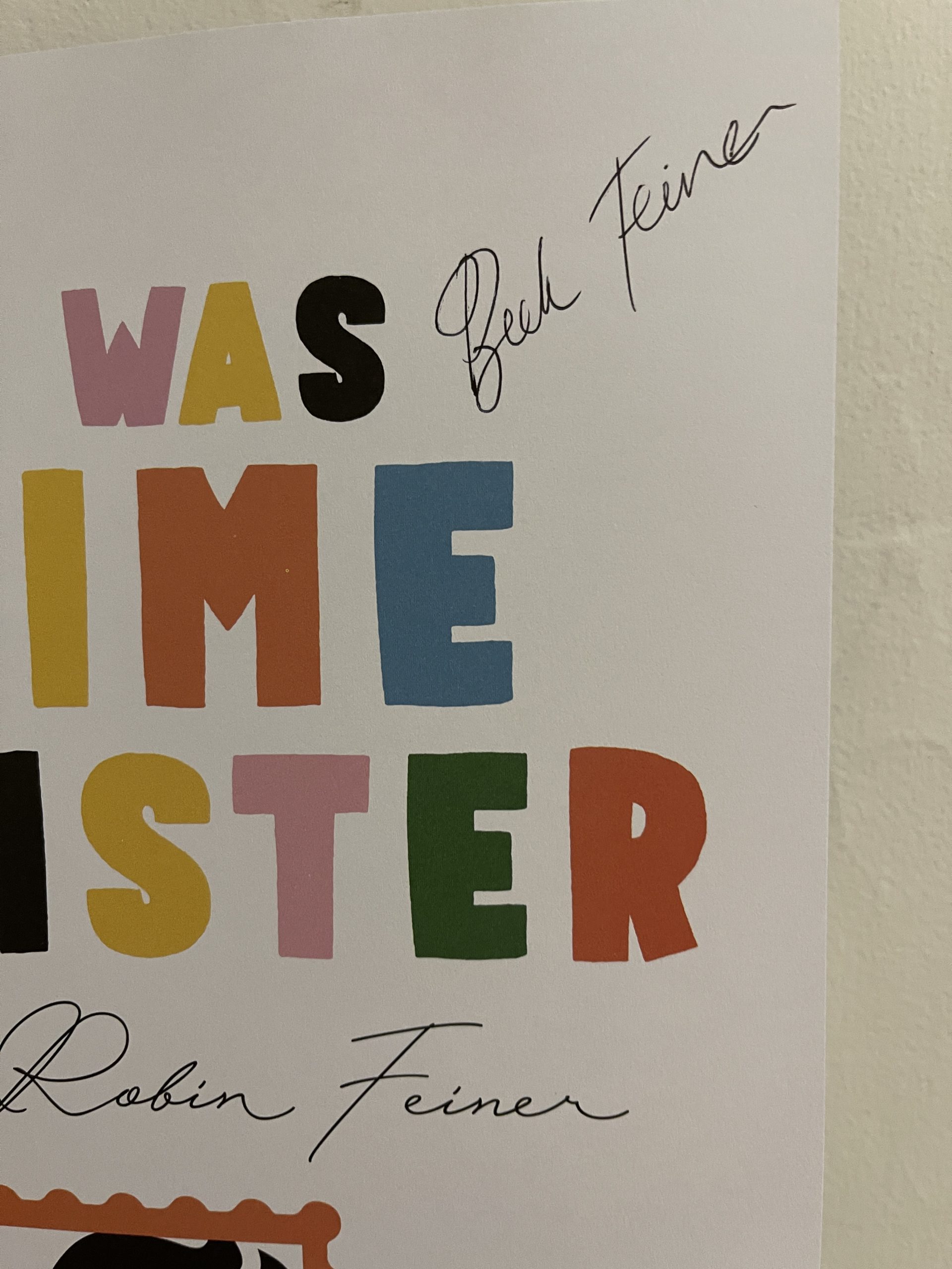 If I Was Prime Minister By Beck and Robin Feiner (Signed Copy ...
