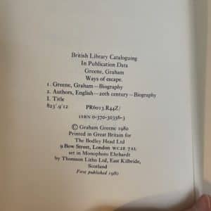 Ways of Escape by Graham Greene - Image 2