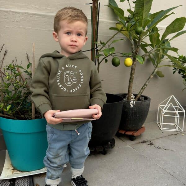 Gertrude & Alice Kids Hoodie - Army