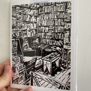 Literary Therapy (Greeting Card) by Mary Ann Hudson