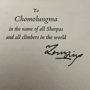 Man of Everest - The Autobiography of Tenzing by James Ramsey Ullman ( Signed by Tenzing) - Image 2