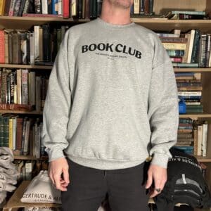 Book Club Crew Neck Sweat - Grey Marle - Image 2