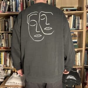 Crew Neck Sweat - Faded Black - Image 4