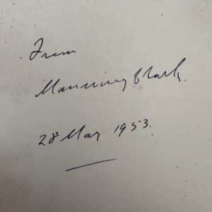 Settlers and Convicts, or Recollections of Sixteen Years' labour in the Australian Backwoods by An Emigrant Mechanic with a Foreword by C.M.H. Clark ( SIGNED on front cover by Manning Clark 1953) - Image 3