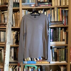 Long Sleeve Tee - Faded Grey with Pink Print - Image 3